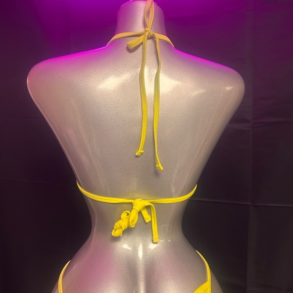 Yellow Rhinestone Bikini Set - Picture 3 of 3